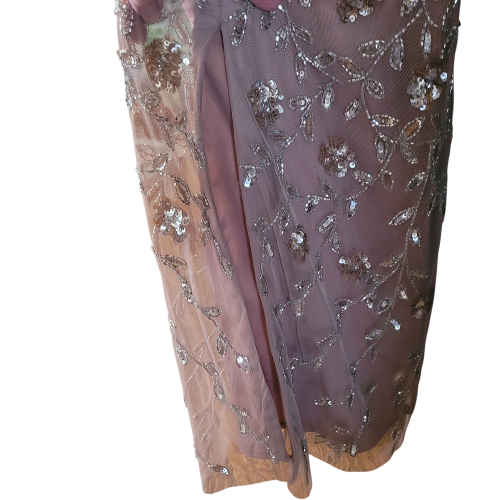 Aiden Maddox beaded & sequined column long gown - 6. L65 - Picture 6 of 10